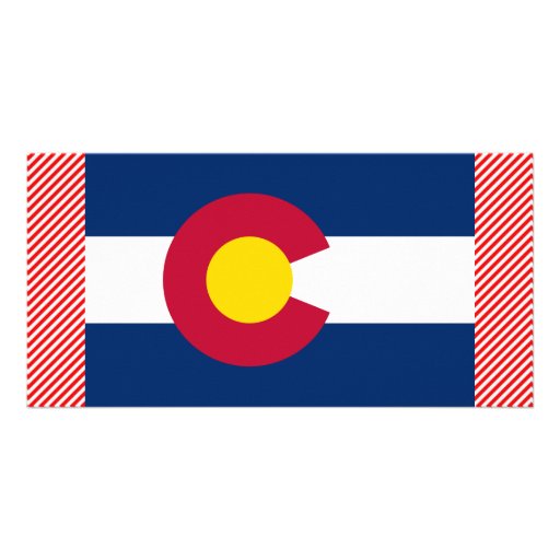 Colorado Flag Personalized Photo Card