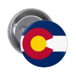 Colorado Flag Pinback Button