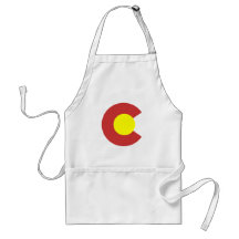 Colorado Flag Symbol Apron