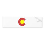 Colorado Flag Symbol Bumper Sticker