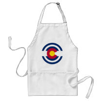 Colorado Flag Theme 00 Apron