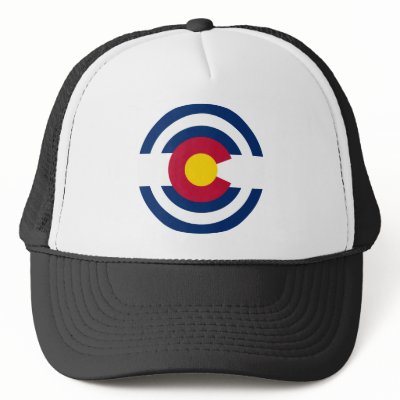Colorado Flag Theme 00 Hat by LoveThePlaceYouLive