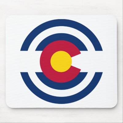 Colorado Flag Theme 00 Mouse Pads by LoveThePlaceYouLive