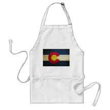 Colorado Flag Tin Roof Aprons