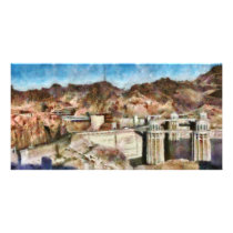 Colorado - Hoover Dam Photo Card Template