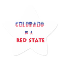 Colorado is a Red State Stickers
