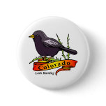 Colorado Lark Bunting Pinback Button