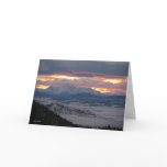 Colorado Mountain Sunset Card