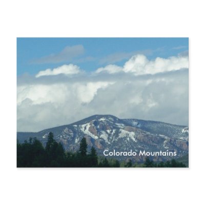 Colorado Mountains Postcard by cyclegirl