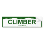 colorado plate new - CLIMBER Bumper Sticker