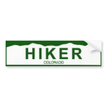 colorado plate new - HIKER Bumper Sticker
