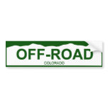colorado plate new - OFF-ROAD Bumper Sticker