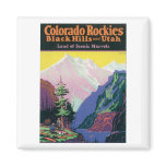 Colorado Rockies Black Hills and Utah Fridge Magnets