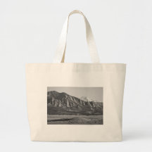 Colorado Rocky Mountains Flatirons with Snow Cover Tote Bag