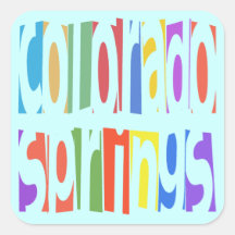 Colorado Springs Square Sticker