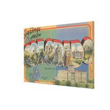 Colorado (State Capital Scene) Stretched Canvas Print