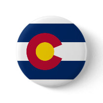 Colorado State Flag Pinback Button