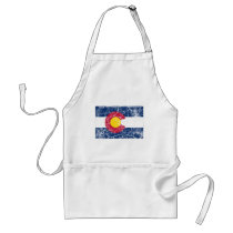 Colorado State Flag Vintage Apron