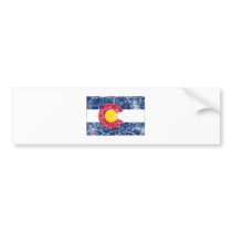 Colorado State Flag Vintage Bumper Stickers