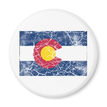 Colorado State Flag Vintage Refrigerator Magnets