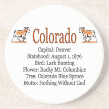 Colorado State Info Coaster