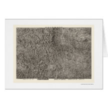 Colorado Topographical Map 1894 Card