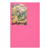 colorado town pastel customized stationery