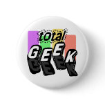 Colorblocks Total Geek Button
