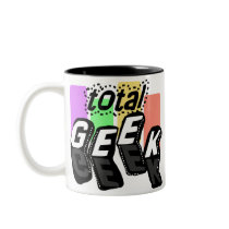 Colorblocks Total Geek mugs