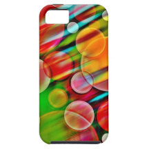 colored bubbles iPhone 5 cases
