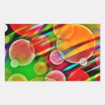 colored bubbles sticker