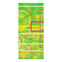 COLORED GREENS (2) RACK CARD TEMPLATE