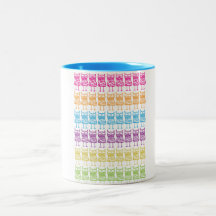 Colored Owls Mugs
