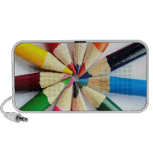 Colored Pencil Circle Speaker
