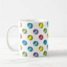 Colored Polka Dot Pearls Coffee Mug