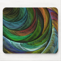 Colorez l'art abstrait Mousepad de gloire Tapis De Souris