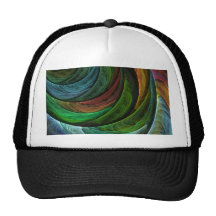 Colorez le chapeau d'art abstrait de gloire casquettes de camionneur