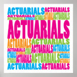 Colorful Actuarials Posters