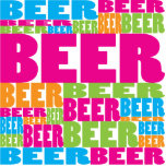 Colorful Beer Photo Cut Out