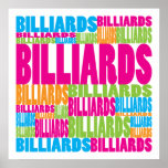 Colorful Billiards Poster
