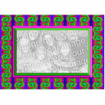 colorful bright curls photo frame cut outs