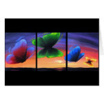 Colorful Butterfly Insects Painting - Multi Greeting Card