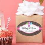 Colorful Cake Pops Bakery Box Seals