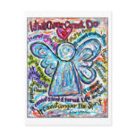 Colorful Cancer Angel Postcard