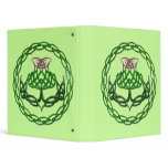 Colorful Celtic Knot Thistle Vinyl Binder