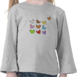 Colorful Chicken Girl's T-shirt