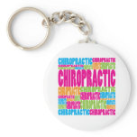 Colorful Chiropractic Keychain