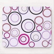 Colorful Circle Design Mousepads