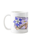 Colorful Colorado Map Tees, Gifts Mug