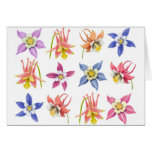 Colorful Columbines Card